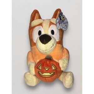 Bluey Bingo Halloween Pumpkin Plush Stuff Animal 12” Inches New 2024